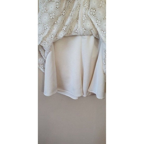 Albert Nipon Ivory Lace Dress Sz 8 Albert Nipon - Picture 9 of 12